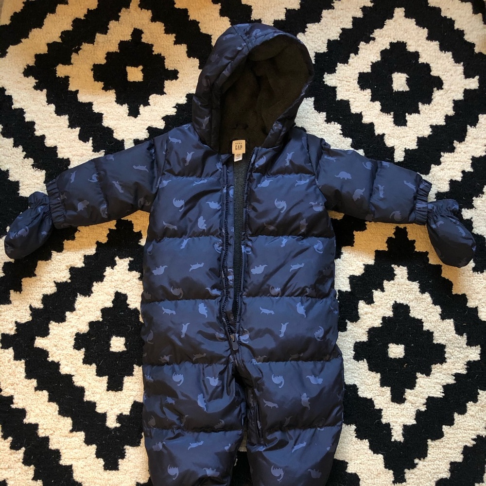 Baby Gap Dinosaur Snow suit- 12-18 months